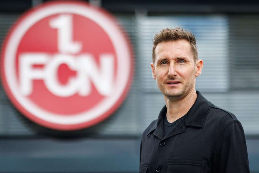 Miroslav Klose is de nieuwe hoofdtrainer van 1. FC Nürnberg