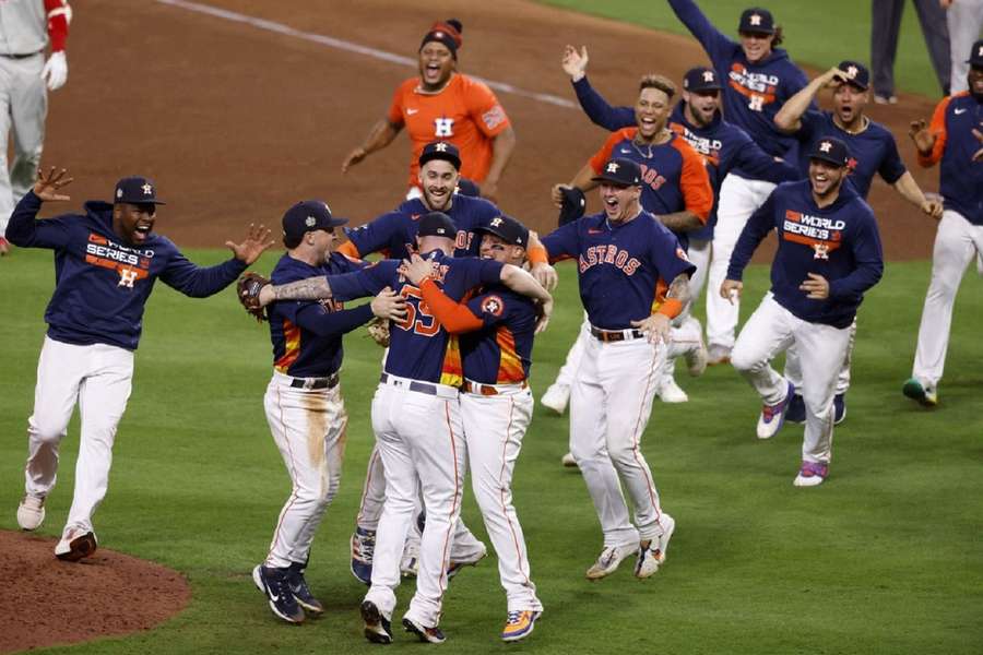 De Astros wonnen vorig jaar de World Series van de Philadelphia Phillies