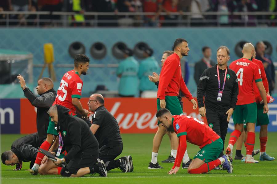 La delusione del Marocco dopo la sfida con la Croazia