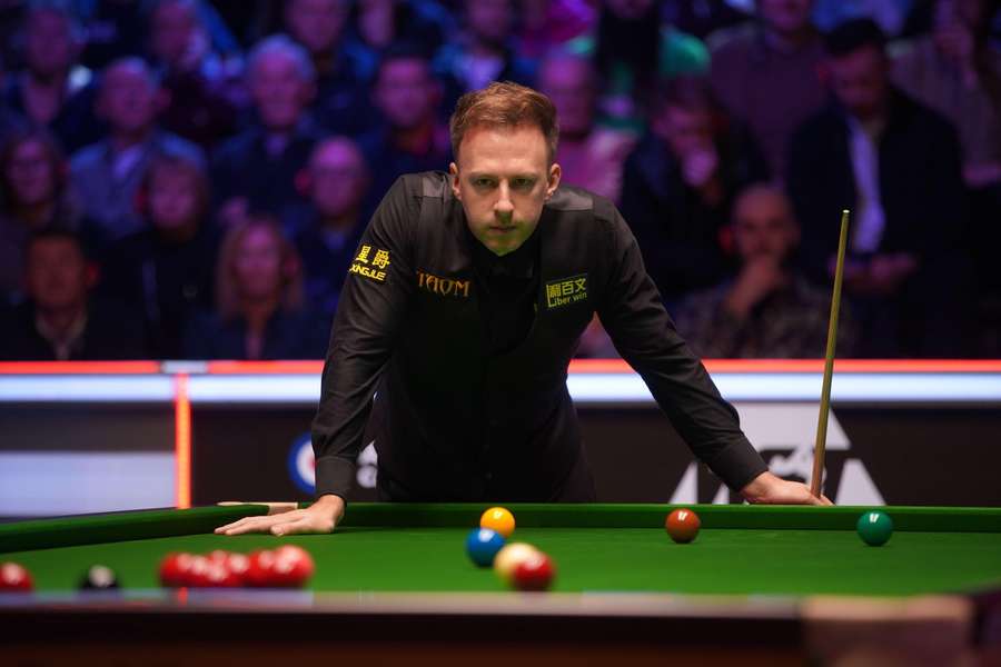 Judd Trump during the UK Championship semi-final against Neil Robertson Judd Trump during the UK Championship semi-final against Neil Robertson