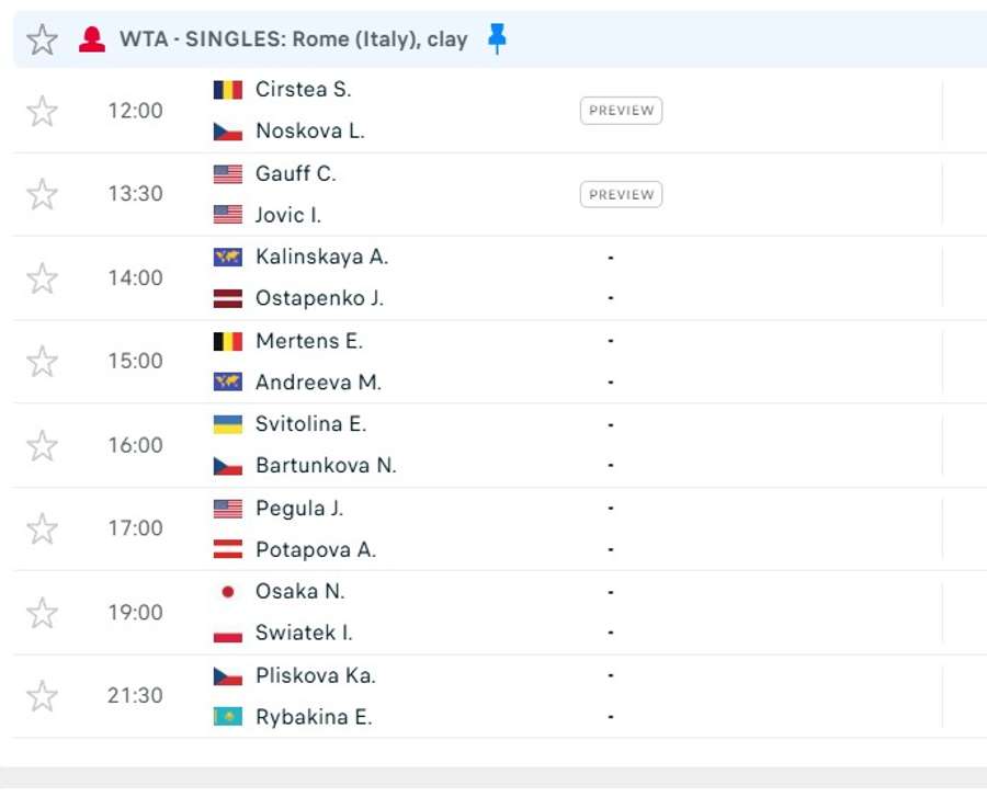 Program WTA