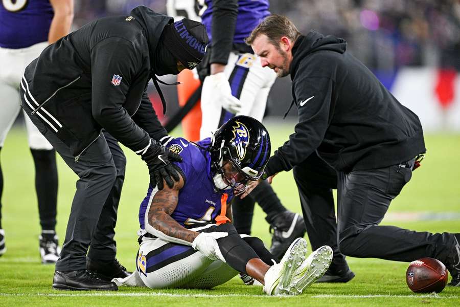 Zay Flowers sustained a knee injury during Baltimore's victory over the Cleveland Browns last Saturday