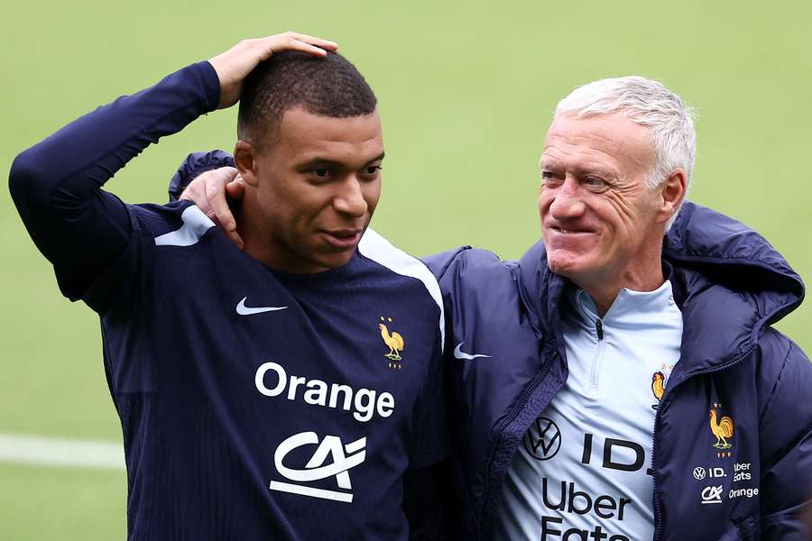 Kylian Mbappé har spillet samtlige af sine 80 landskampe med Didier Deschamps som landstræner.