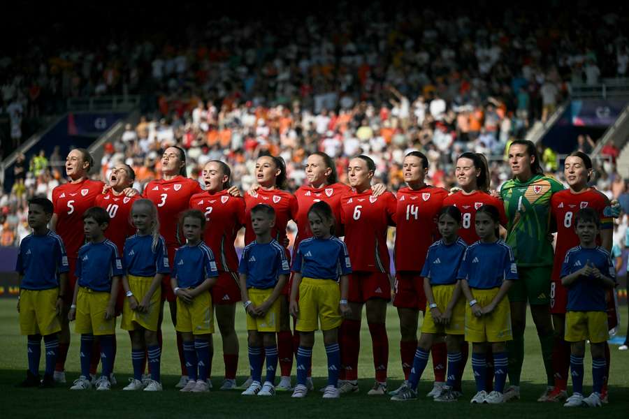Le pays de Galles lors de son dernier match.