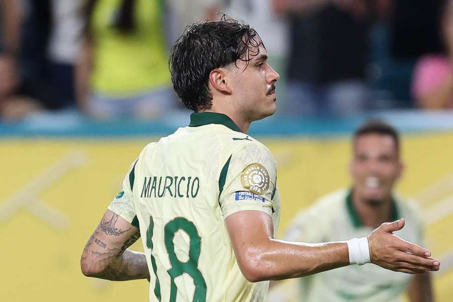 Maurício marcou um dos gols do Palmeiras sobre o Inter Miami