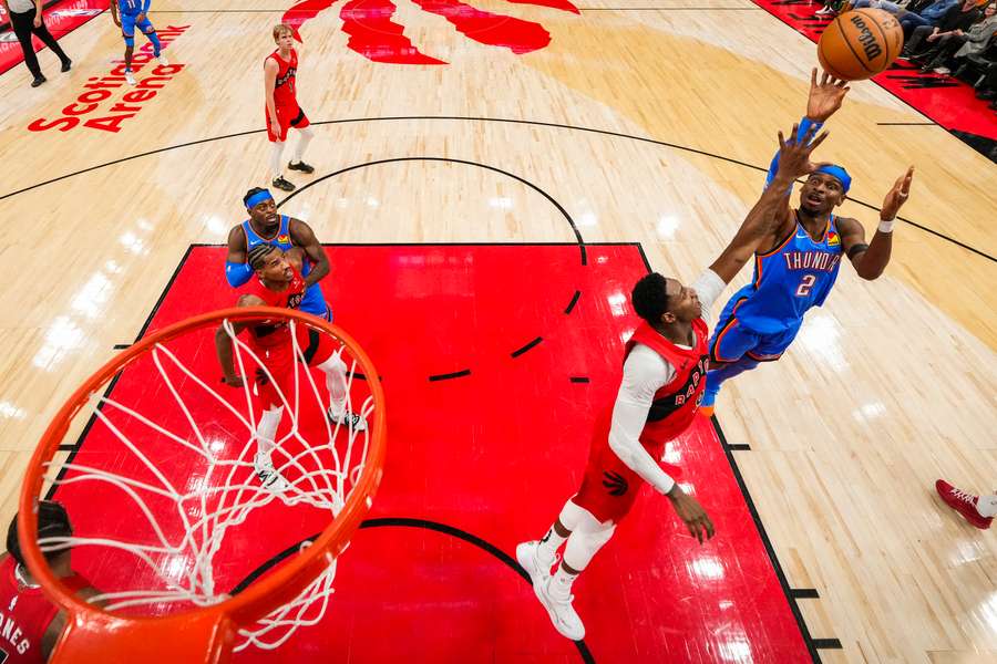 Una fase di Toronto Raptors-Oklahoma City Thunder