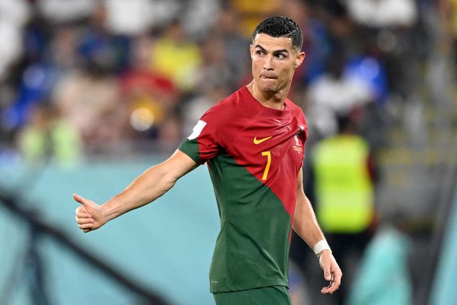 Cristiano anotó el primer gol portugués del Mundial de Catar.