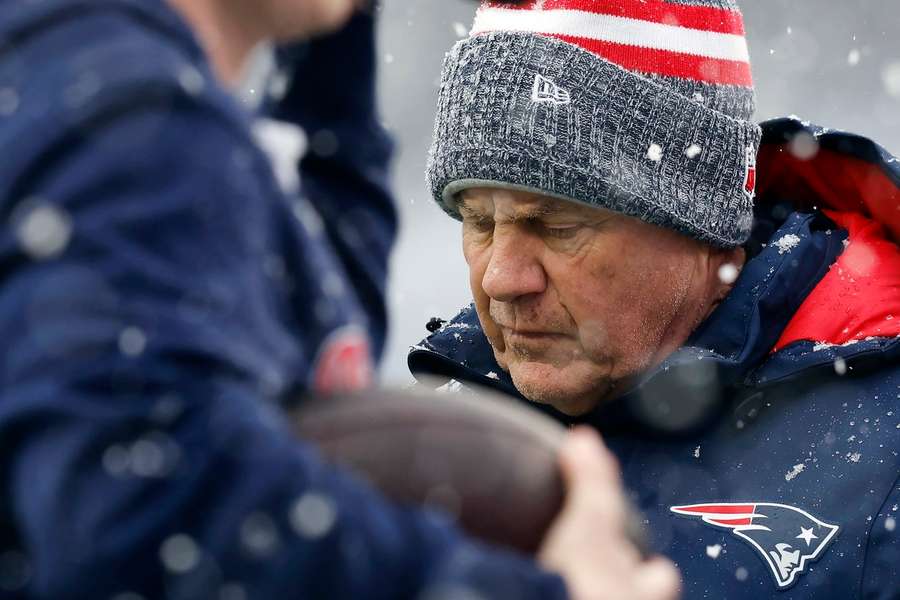 Belichick tijdens zijn laatste wedstrijd als head coach van de Patriots