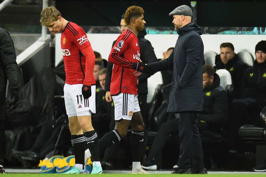Rashford was hauled off after a poor performance against Newcastle