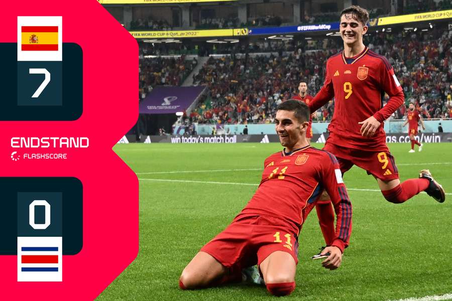 7:0! Spanien dominiert Costa Rica nach Belieben
