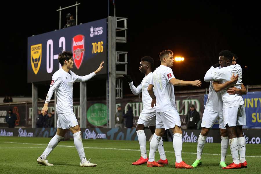 Eddie Nketiah dal Oxfordu dva góly a v probíhající sezoně se prosadil v každé soutěži, kterou Gunners hrají.