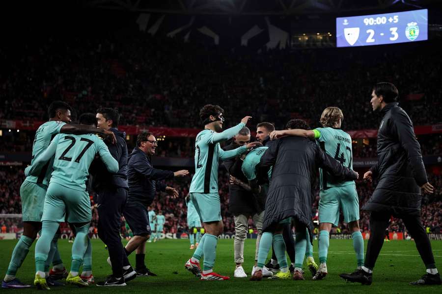 Sporting apurou-se diretamente para os oitavos de final da Liga dos Campeões