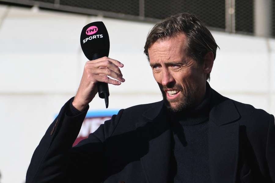Peter Crouch before the Premier League match between West Ham United and Sunderland Peter Crouch before the Premier League match between West Ham United and Sunderland