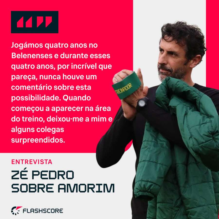 Zé Pedro comentou passagem de Ruben Amorim a treinador Zé Pedro comentou passagem de Ruben Amorim a treinador