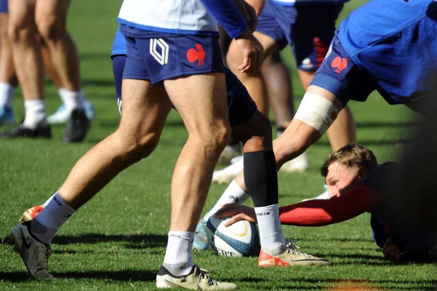 La selección de Francia, en un entrenamiento.