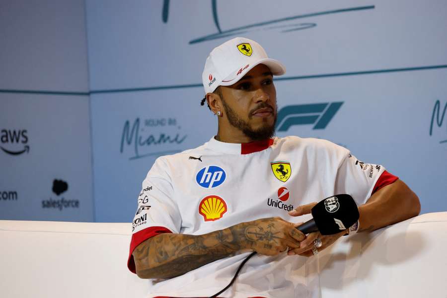 Ferrari driver Lewis Hamilton