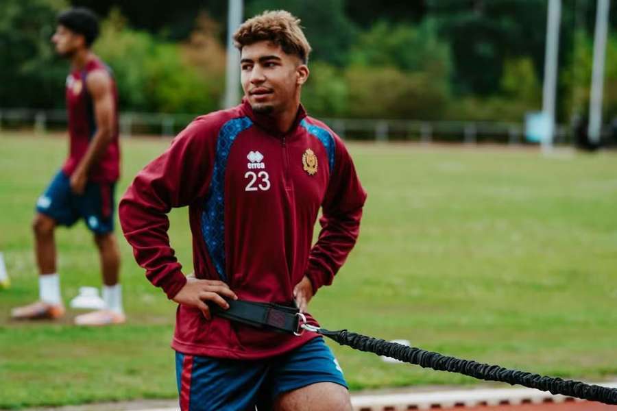 Zekri num treino do Mechelen