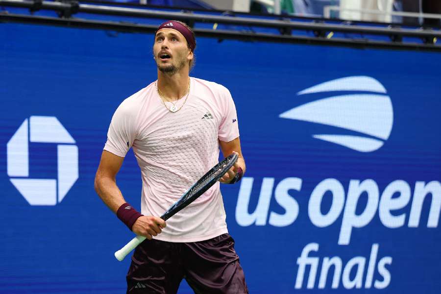 Zverev in action Zverev in action
