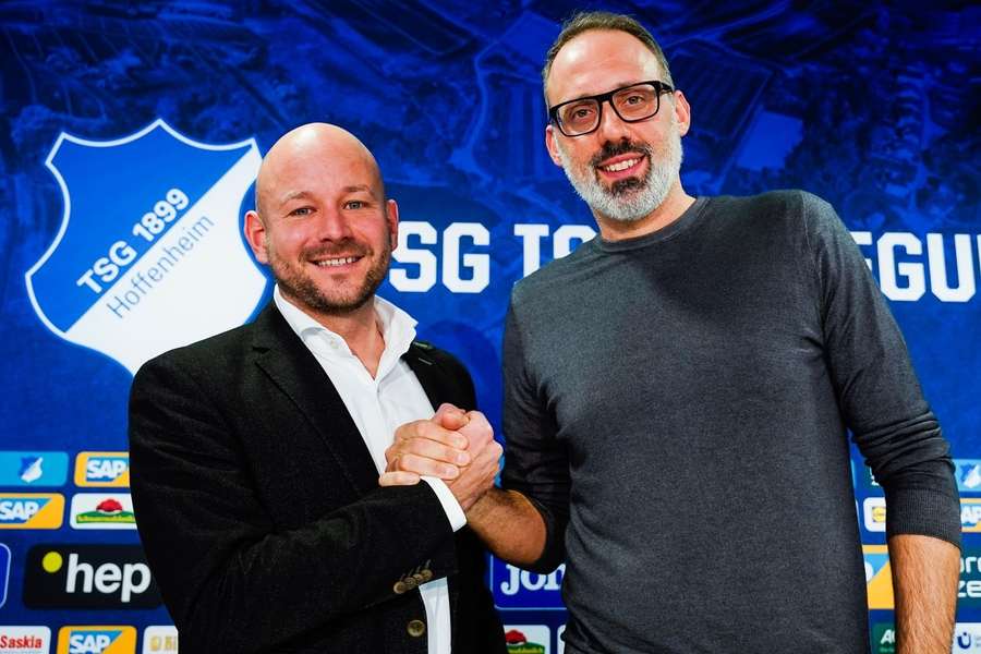 TSG Hoffenheim: Neu-Trainer Matarazzo zusammen mit  TSG-Sportchef Alexander Rosen