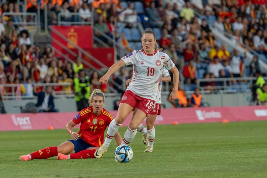 Janni Thomsen var storspillende mod Spanien