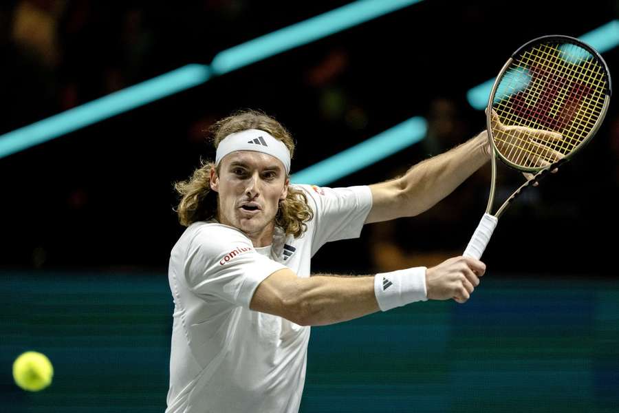 Stefanos Tsitsipas beat Emil Ruusuvuori in the first round on Tuesday