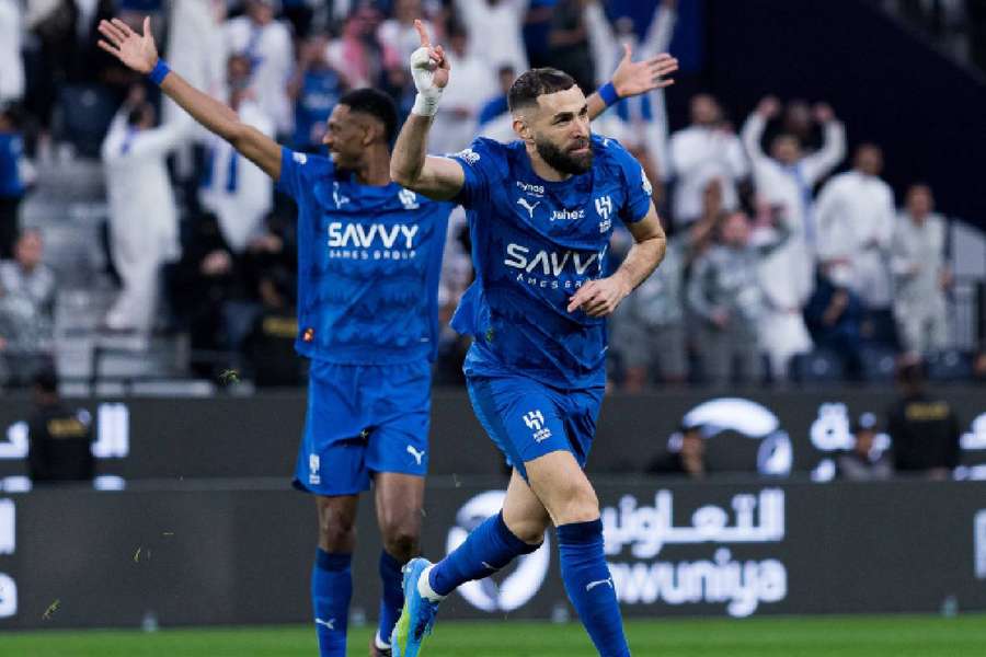 Benzema tem boa média de gols na liga saudita