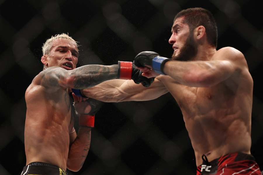 Makhachev ousted his opponent Oliveira in the second round
