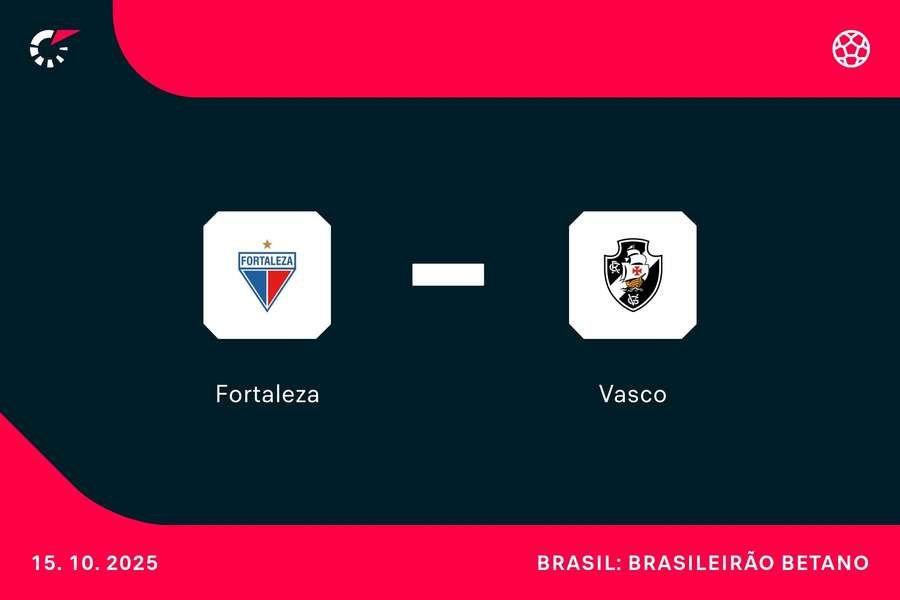 Fortaleza e Vasco jogam nesta quarta-feira (15), às 21h30, no Castelão