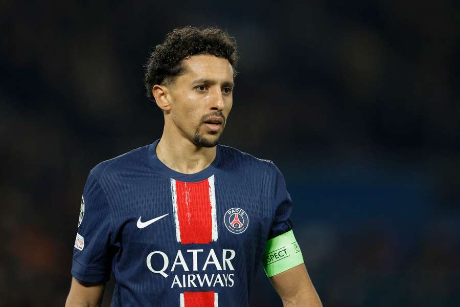 Marquinhos and PSG advance to the Champions League quarter-finals.