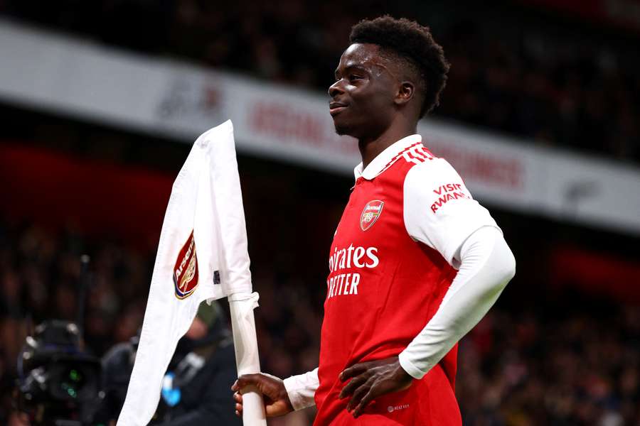 Bukayo Saka opened the scoring for Arsenal