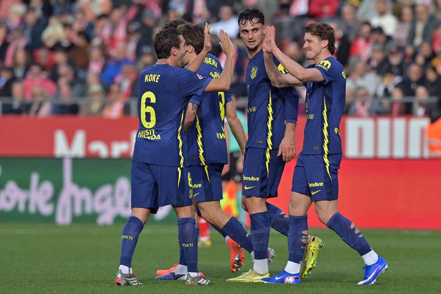 L'Atlético célèbre l'un de ses buts.
