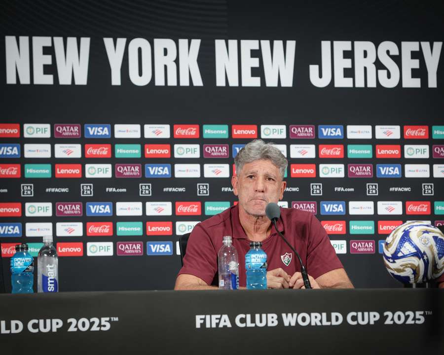 Renato Gaúcho durante coletiva de imprensa no MetLife Stadium, em Nova Jersey