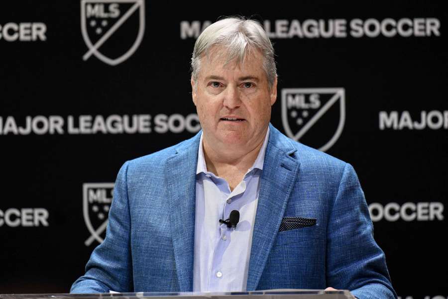 Larry Berg speaks at an introductory press conference after being named the next commissioner at MLS Headquarters Larry Berg speaks at an introductory press conference after being named the next commissioner at MLS Headquarters