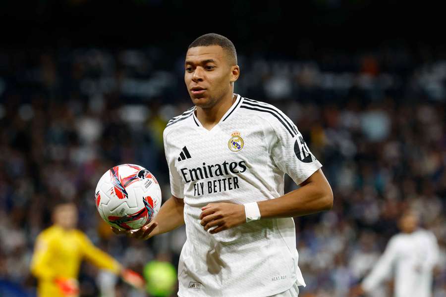 Real Madrid's Kylian Mbappe is struggling to find the net recently