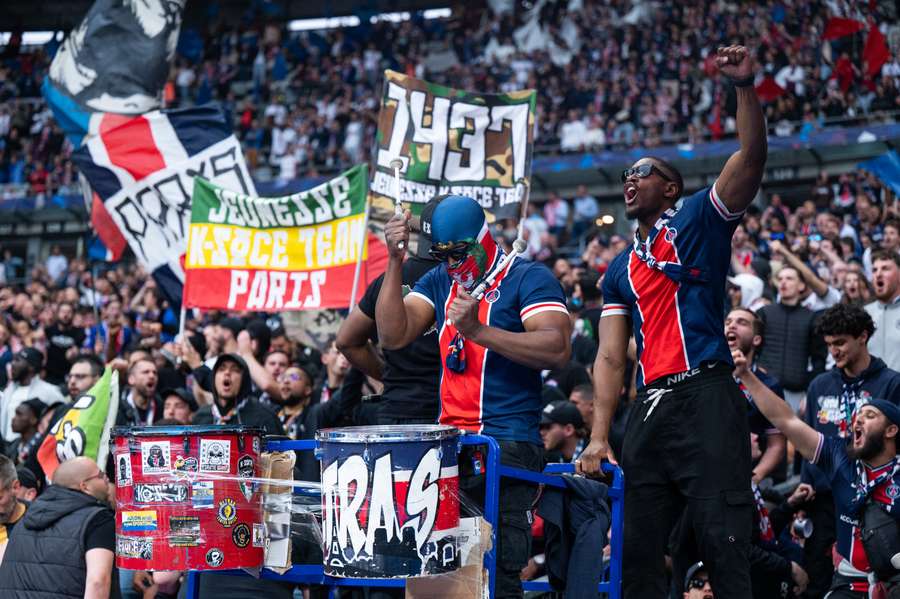 Les supporters du PSG lors de la finale de Coupe de France.