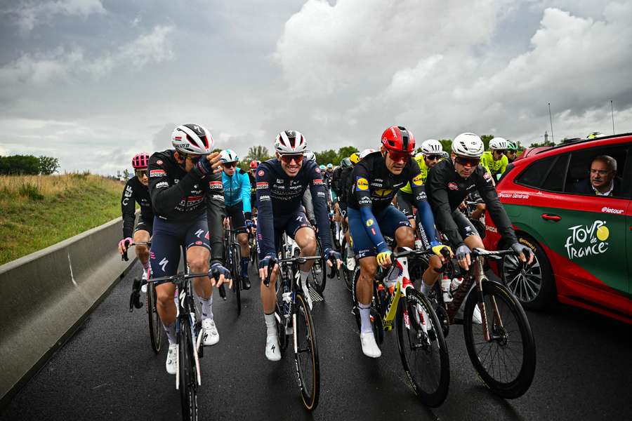 Le peloton ce lundi.