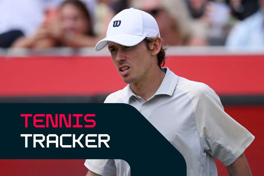 Alex de Minaur is in action this morning Alex de Minaur is in action this morning