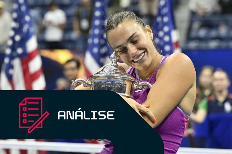 Aryna Sabalenka comemora mais uma vitória no US Open