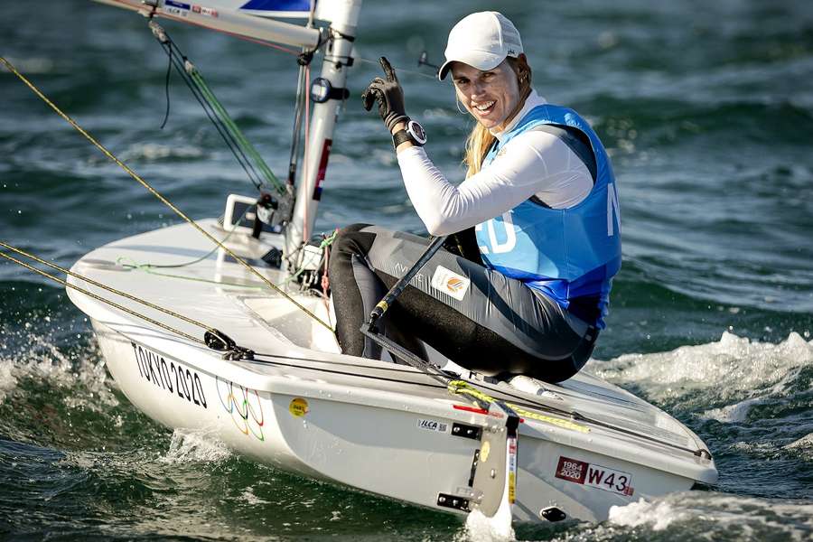 Marit Bouwmeester tijdens de Olympische Spelen van 2021 in Tokio