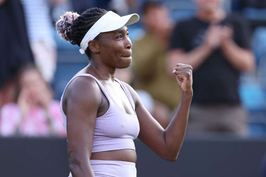Venus Williams bei ihre erste Sieg auf der WTA-Tour seit drei Jahren und acht Monaten.