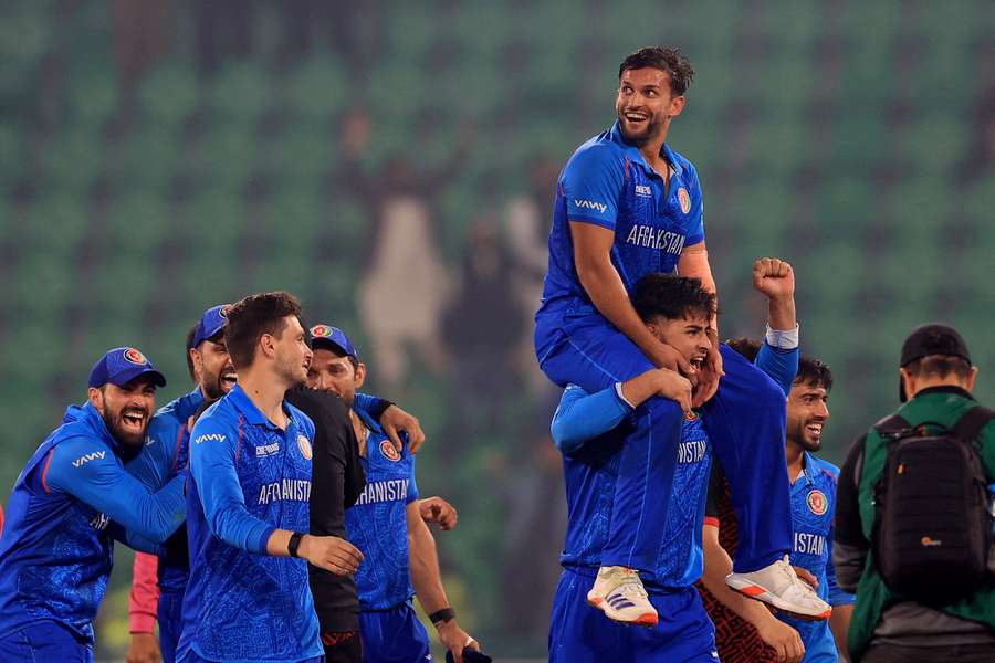 Afghanistan celebrate victory