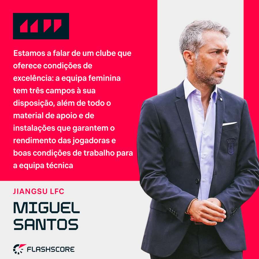 Miguel Santos é o novo treinador do Jiangsu LFC Miguel Santos é o novo treinador do Jiangsu LFC
