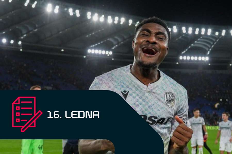 Rafiu Durosinmi ještě v dresu Plzně na hřišti AS Řím.