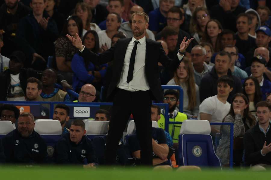 Graham Potter was denied victory in his first game as Chelsea head coach