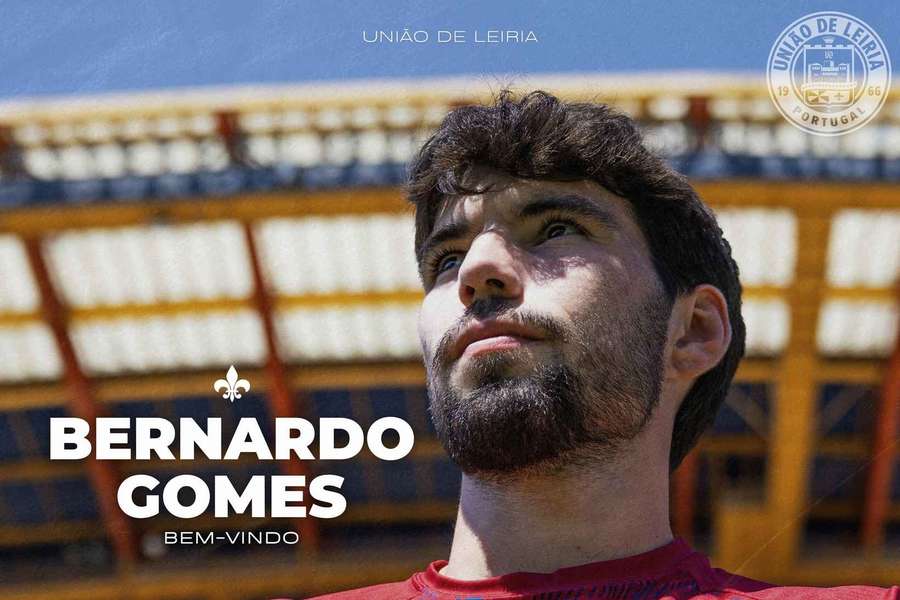 União de Leiria contrata médio Bernardo Gomes