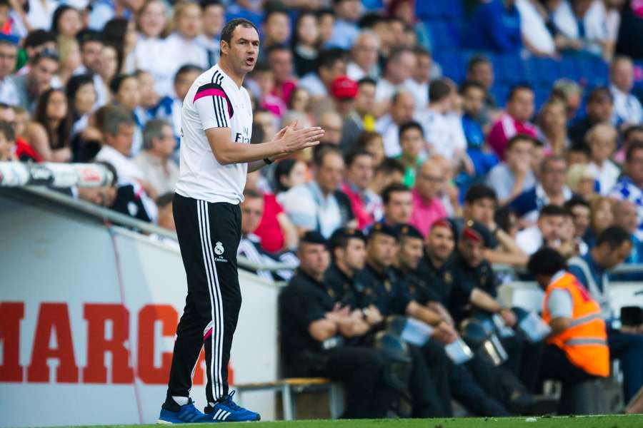 Clement on the touchline while at Real Madrid