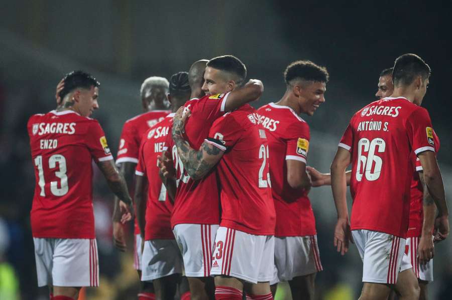 O Benfica venceu o Estoril, no último domingo, por 5-1