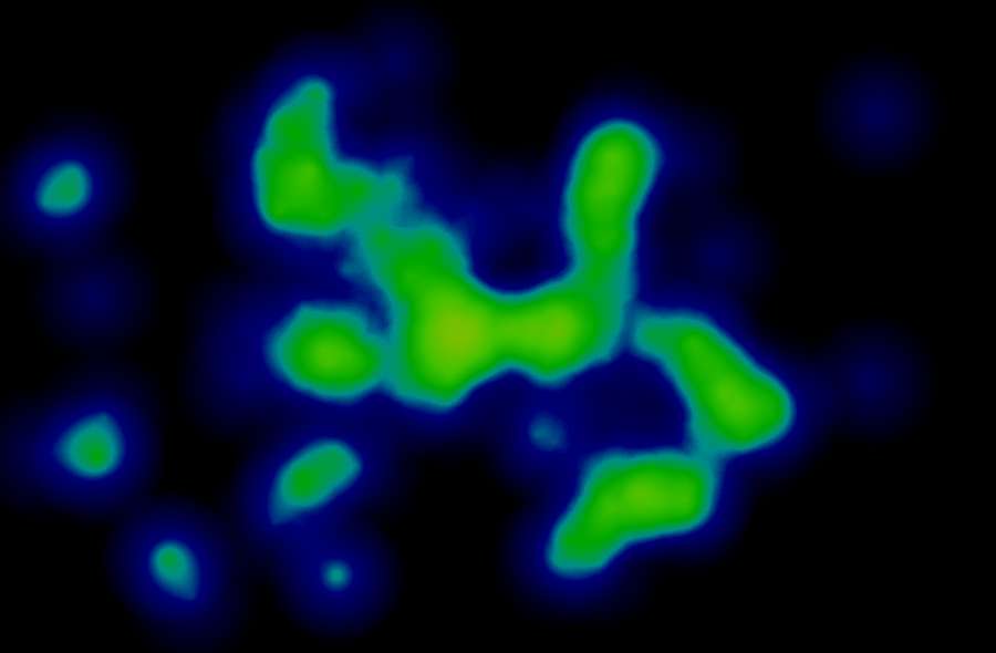 Frenkie de Jong's heat map against Slavia Prague