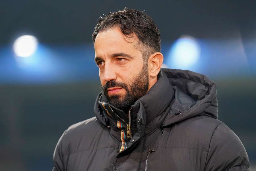 Șeful Man Utd Ruben Amorim priot la meciul cu Viktoria Plzen