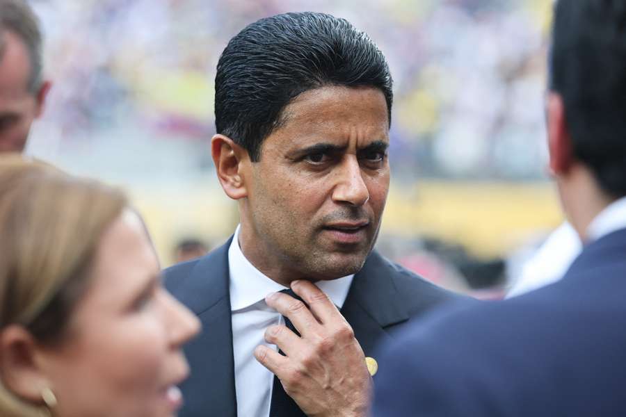 Nasser Al-Khelaïfi en Nueva Jersey el domingo.
